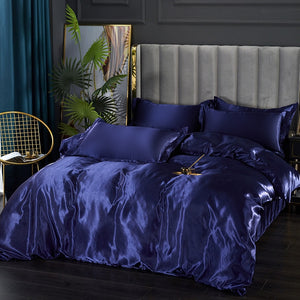 Luna Satin Complete Bedding Set
