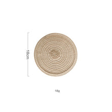 Load image into Gallery viewer, 6pcs Round Table Mat Woven Placemats
