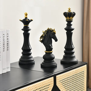 Modernist Chess Statue Figurine