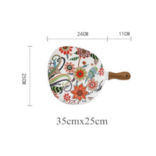 Load image into Gallery viewer, Nordic Plate with Wooden Handle
