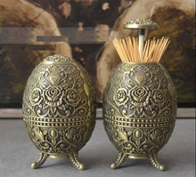 Load image into Gallery viewer, Bronze Egg Shape Toothpick Holder
