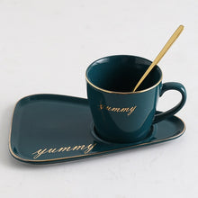 Load image into Gallery viewer, Ceramic Coffee Mug And Tray Set
