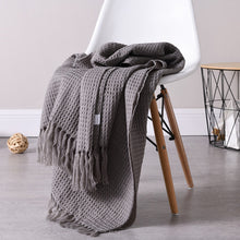 Load image into Gallery viewer, Waffle Bamboo Throw Blanket
