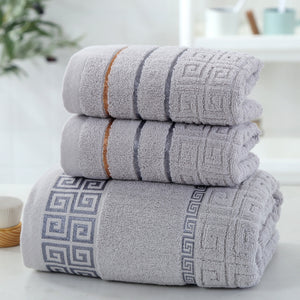 3-pc Geometric Towel Set